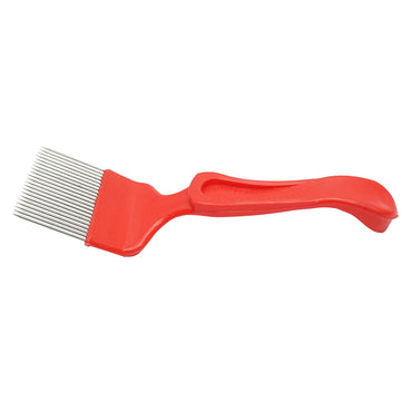 Bee fork for uncapping with bent stainless steel teeth and plastic handle, 210mm