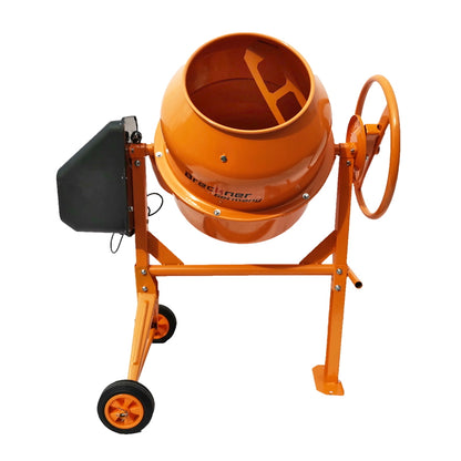 Concrete mixer 450W, tub volume 120L, gear and crown made of cast iron, 44Kg Breckner Germany