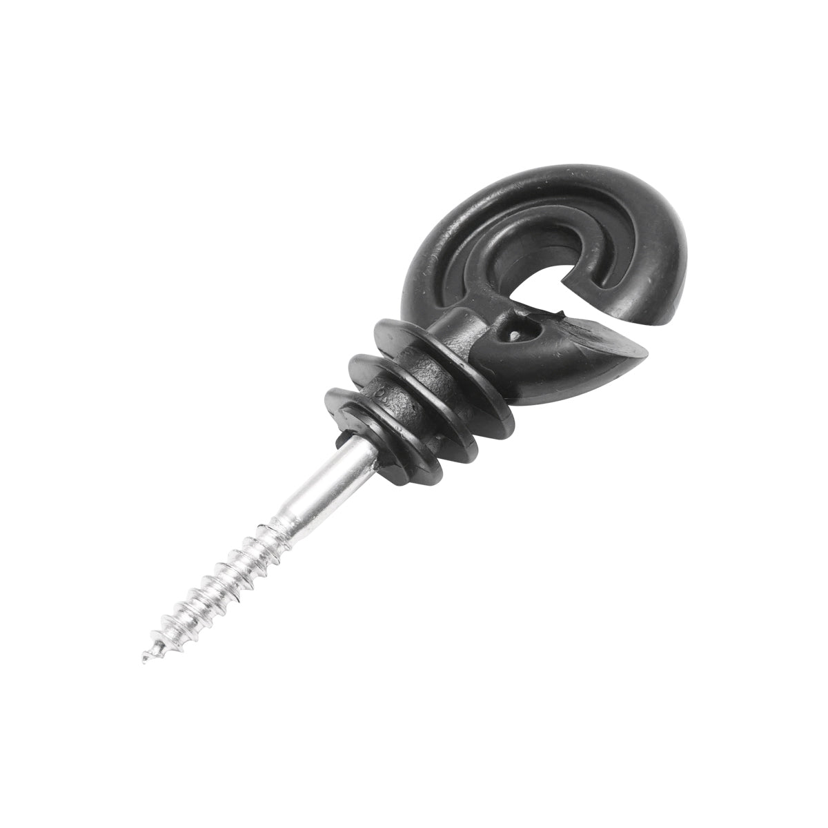 Black matte PP ring isolator 88x38mm electric fence Breckner Germany