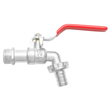 Service water tap 1/2x3/4 with ball and handle for the garden