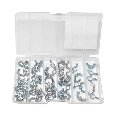 Butterfly nut set 75 pieces DIN315 Breckner Germany M5, M6, M8