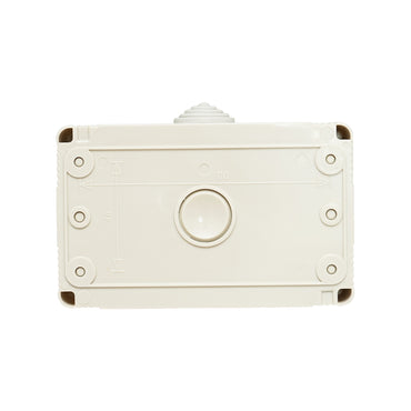 Schuko double socket applied for IP55, 16A, 250V with grounding and protection Breckner Germany