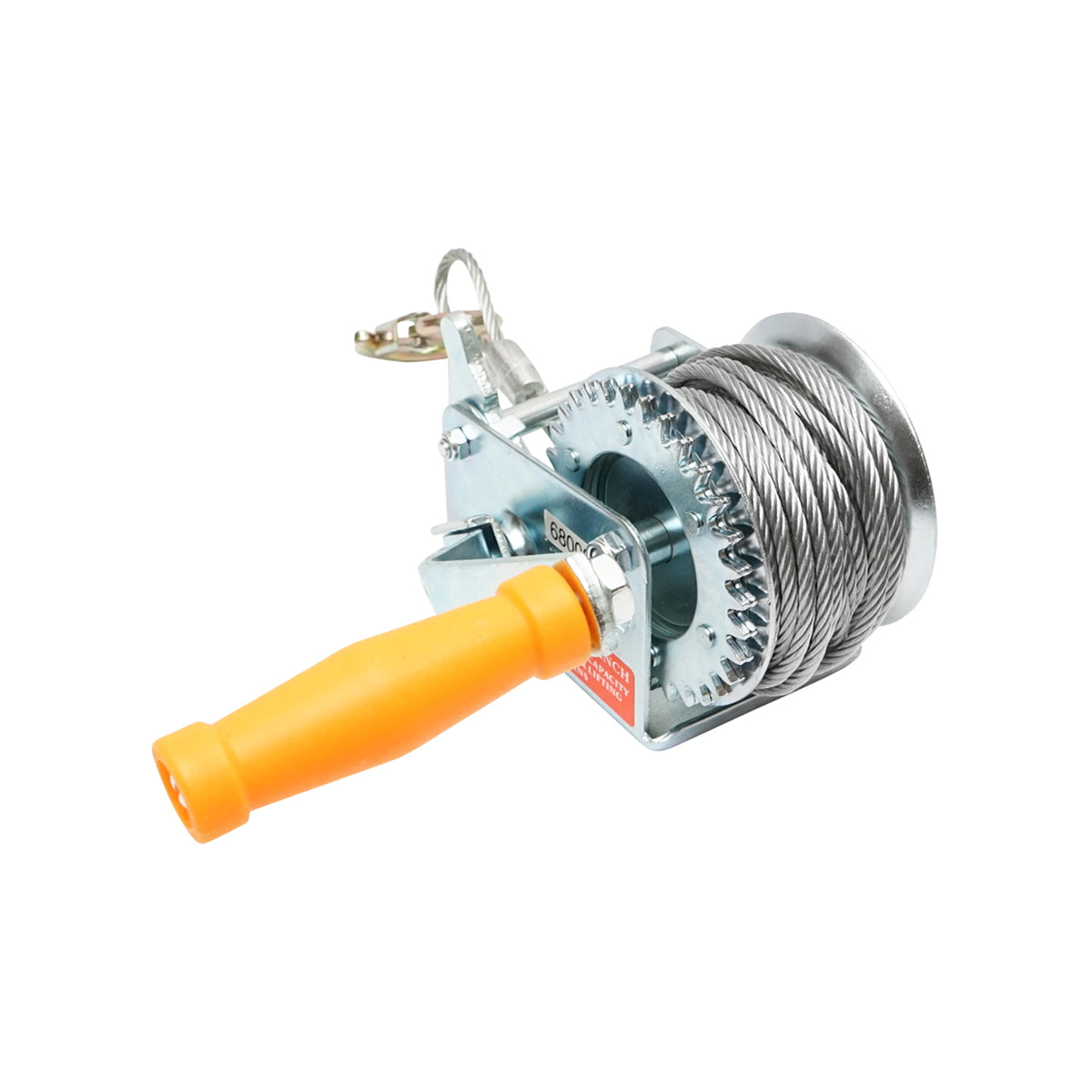 Manual winch 270Kg with drum and cable thickness 4.5mm, length 8m Hoteche