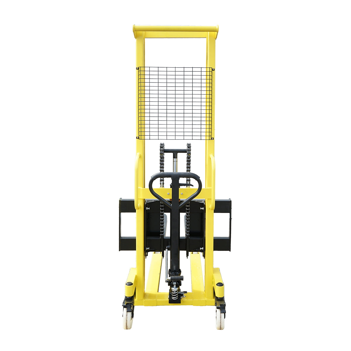 Manual pallet with a maximum load of 1T and a maximum height of 1.6m