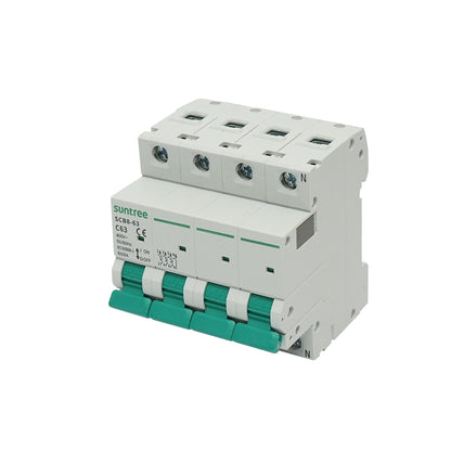 Automatic circuit breaker 3P+N, 63A 400VAC Suntree