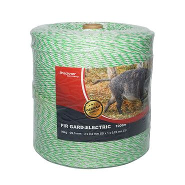Role of fluorescent-green-white wire 2.5mm 3x0.2mm SS, 1x0.25mm Cu, 1000m electric fence Breckner Germany