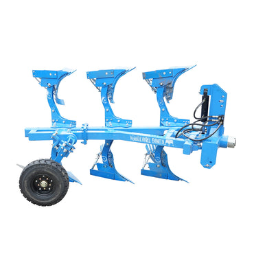 Agricultural plow with 3 (2+1) reversible hydraulic bodies, crested shares Konig Traktoren