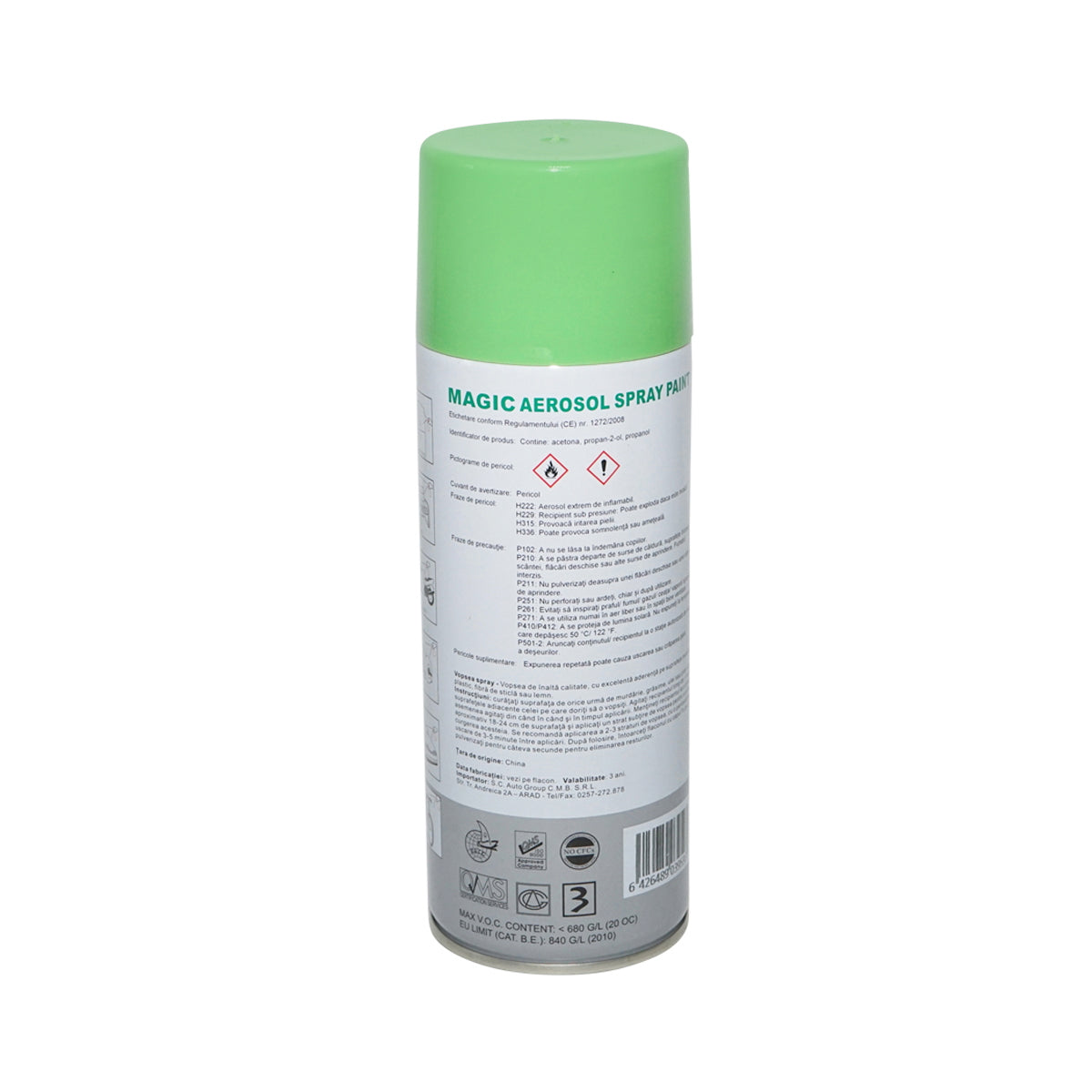 Magic green spray paint 6018 450 ml