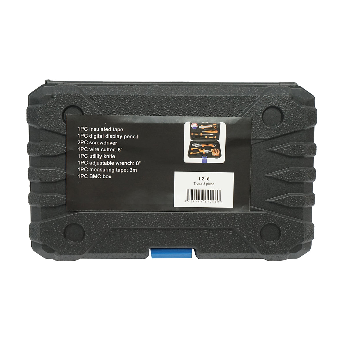 Combined tool and equipment set 8 pieces