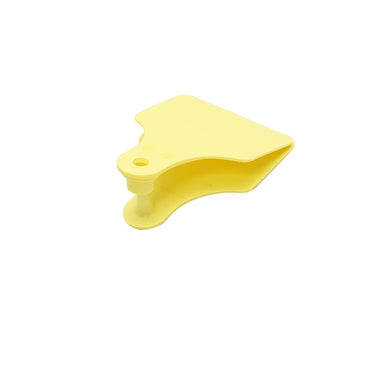 Set of 50 unmarked yellow ear tags 60x77mm for cows Breckner Germany