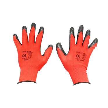 Synthetic rubber working gloves black-red size 10 Breckner Germany