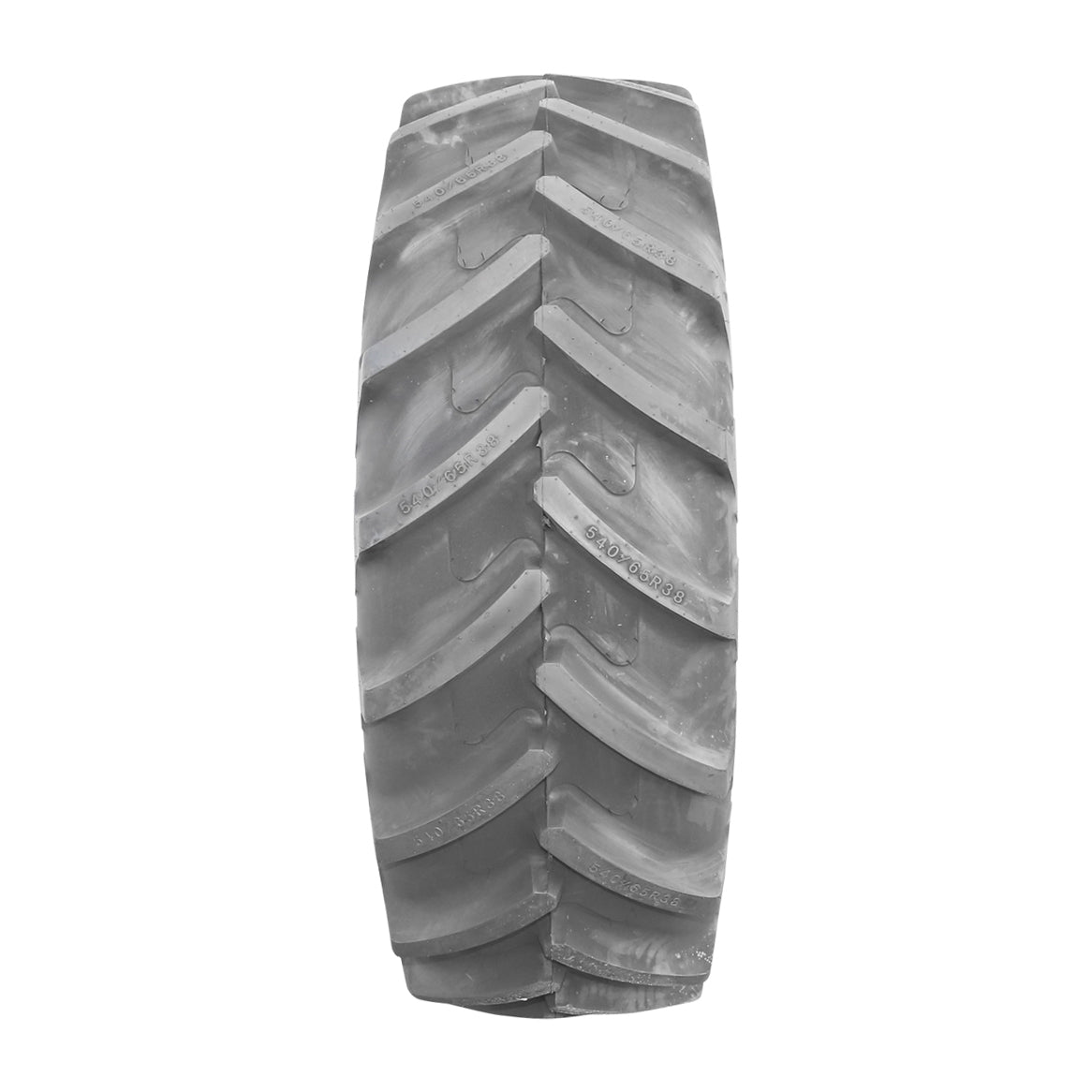 Radial tubeless agricultural tire 540/65R38 with V profile R-1W tread