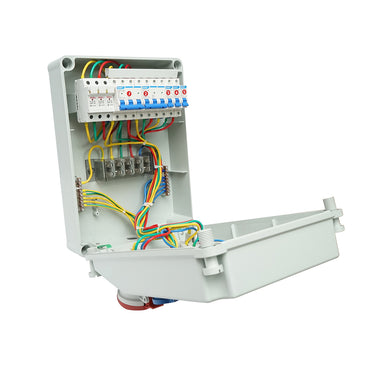 Group distribution board for site organization 2x415V/32A, 1x250V/16A, 2x230V/16A, 380x280x150mm IP44/67 SUNTREE