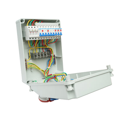 Group distribution board for site organization 2x415V/32A, 1x250V/16A, 2x230V/16A, 380x280x150mm IP44/67 SUNTREE