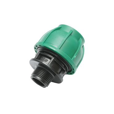 Compression fitting with external thread D32mmx3/4 toll, PN10 Bar for irrigation systems