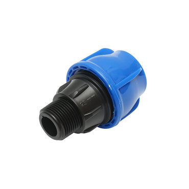 Compression fitting with external thread D25mmx3/4 inch, PN16 for irrigation systems