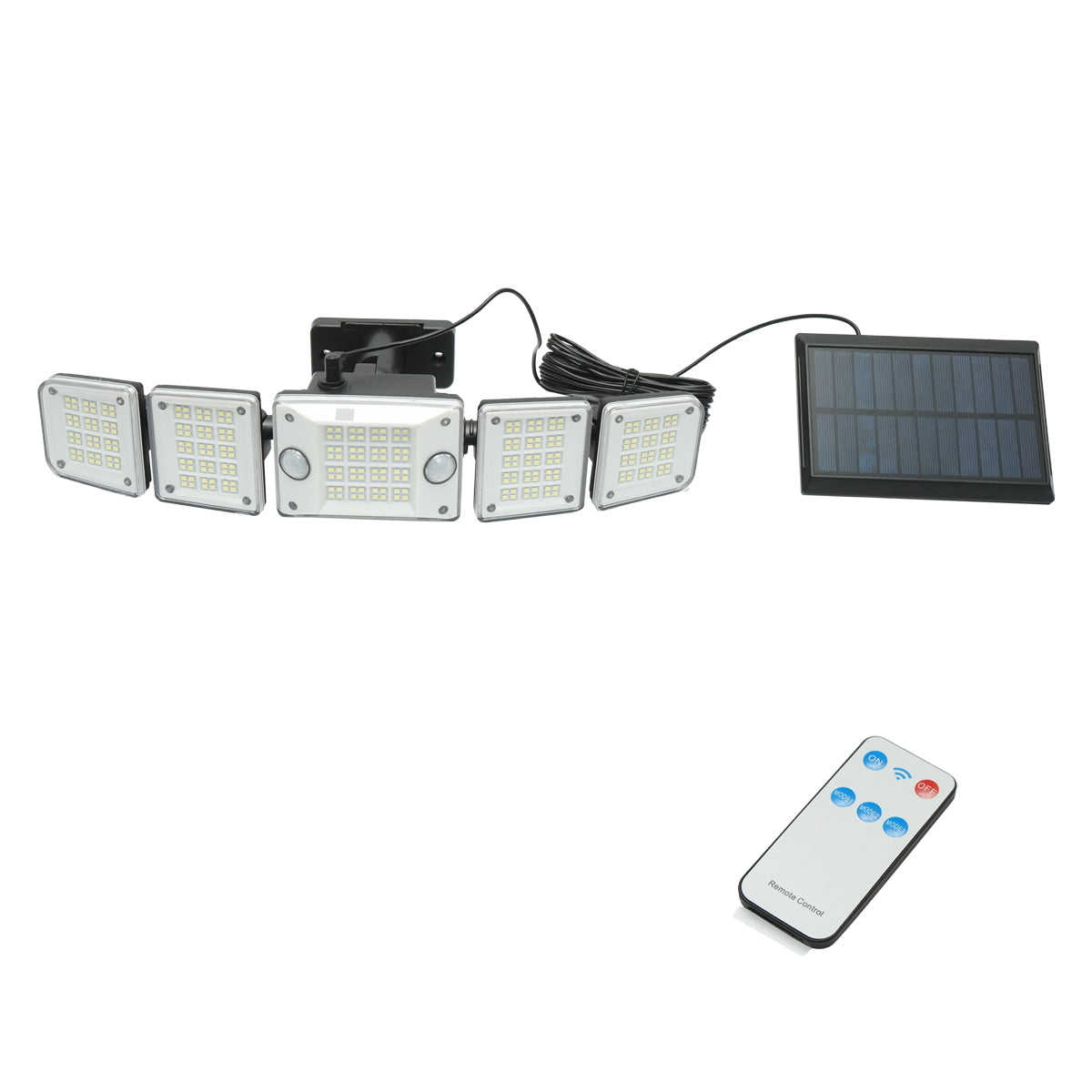 LED lamp with solar panel, remote control, and 2400mAh battery, IP65 Breckner Germany