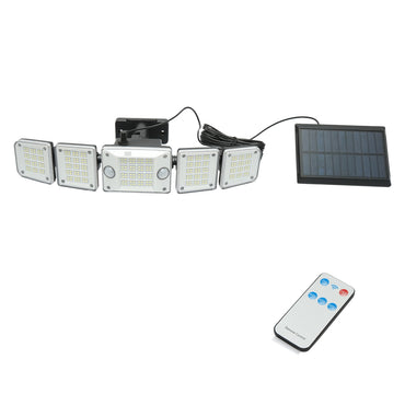 LED lamp with solar panel, remote control, and 2400mAh battery, IP65 Breckner Germany