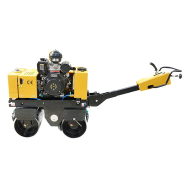 800kg compactor cylinder, with 2x635mm drum, 9HP CF178 diesel engine, electric or manual start