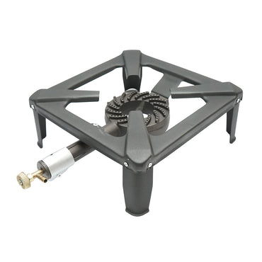 Pirostrie, square gas burner with 4 legs 300x300x125mm