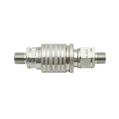 Pass valve for male/female on con M16x1.5mm with external thread Breckner Germany