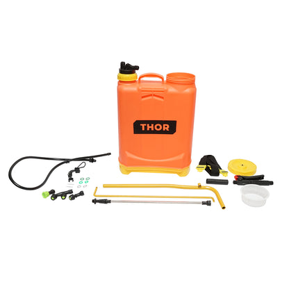 Manual spraying pump, 16L reservoir Vermorel, 3 interchangeable nozzles THOR