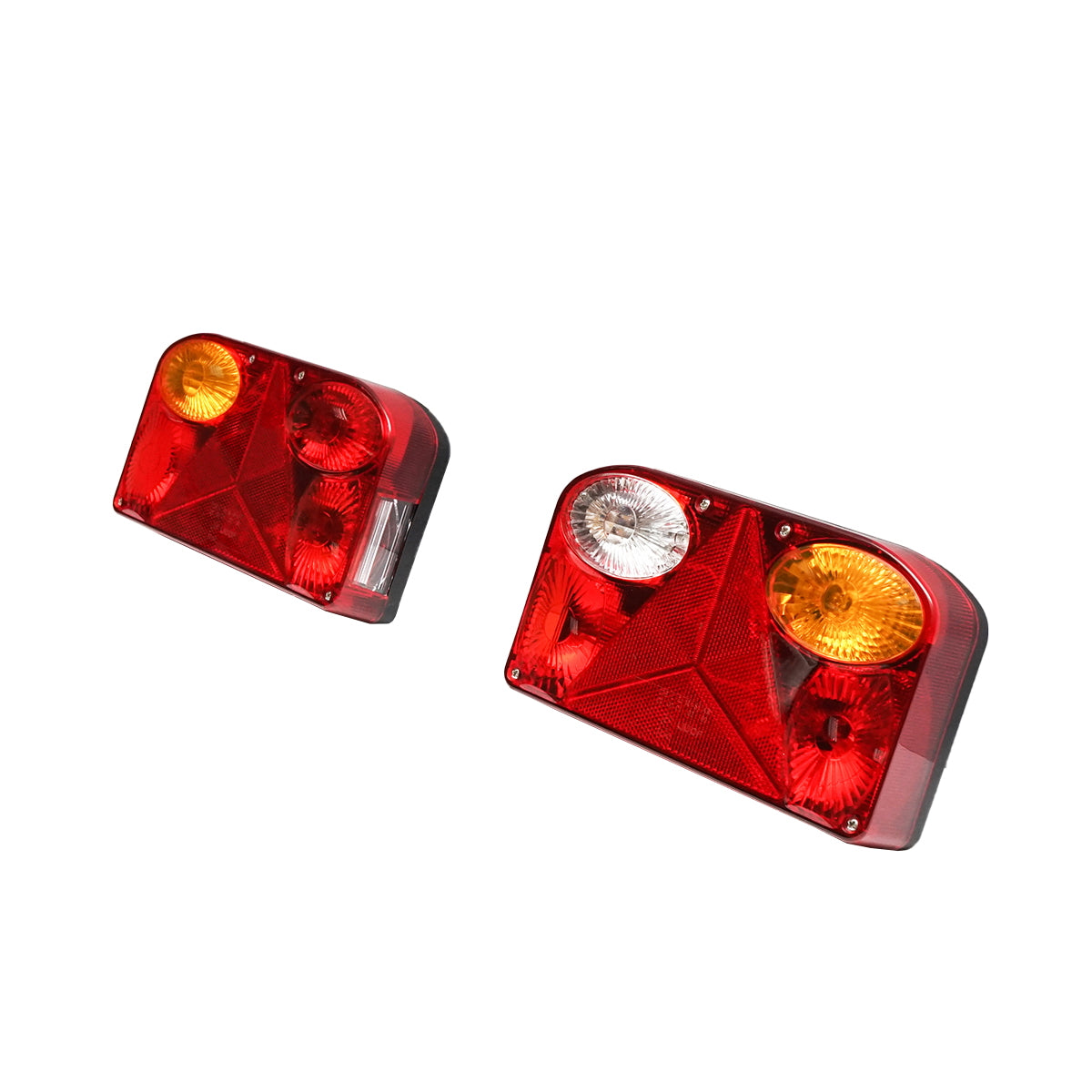 Set of rear lights with 7 functions, 300mm cable, 12V, 21W/5W bulbs, dimensions 235x130x55mm Breckner Germany