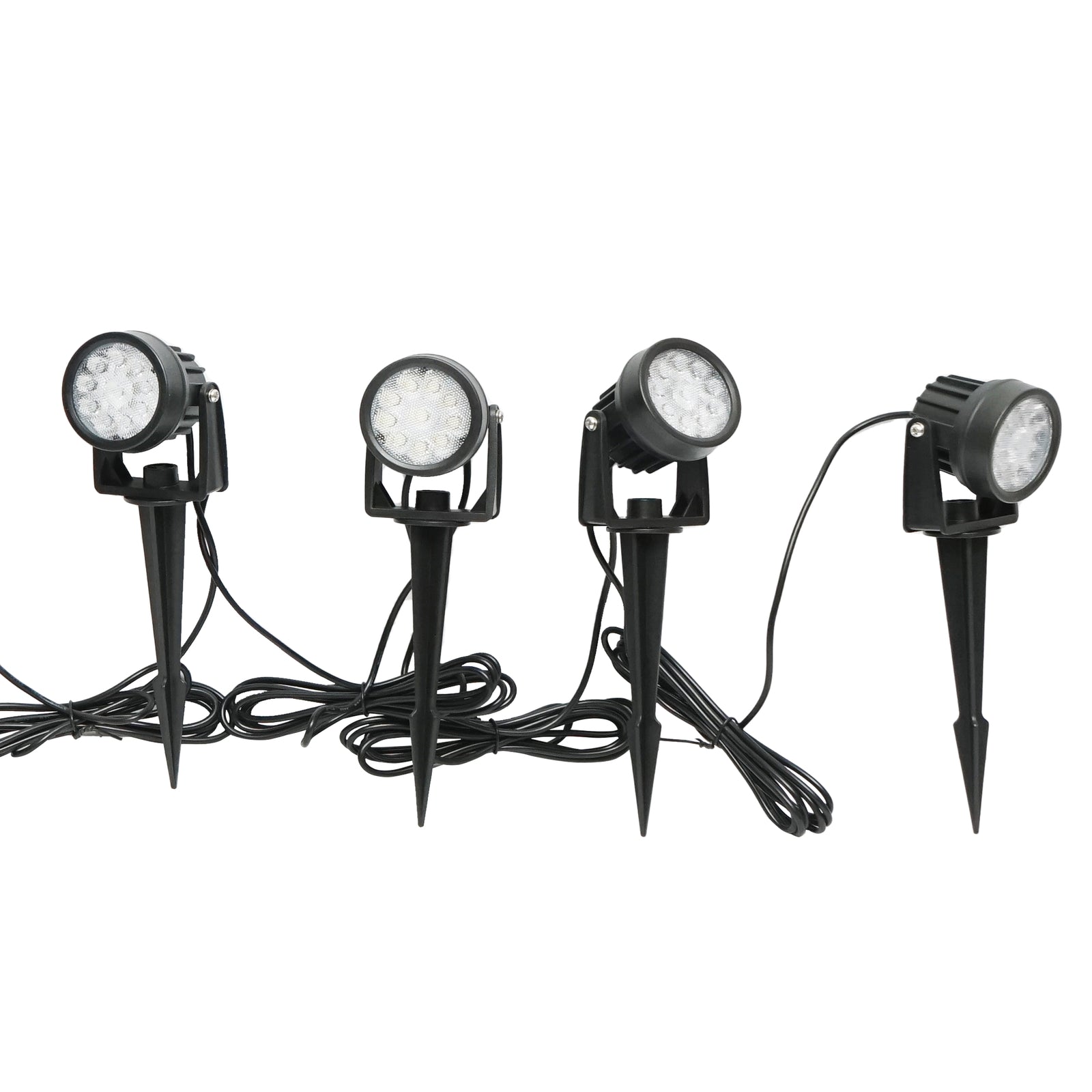 Set of 4 garden lamps with solar panel 2.5W/6V and battery 3.7V/1.8Ah IP65 Breckner Germany