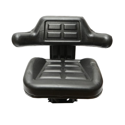 Black seat for tractor U-445, U-650 with triple adjustment and shock absorber