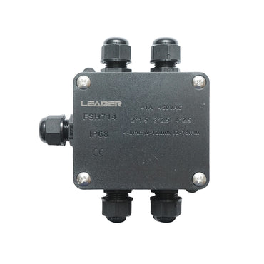 Sealed junction box with presets 41A 450V AC, 4 ways 4-18mm IP68 Leader