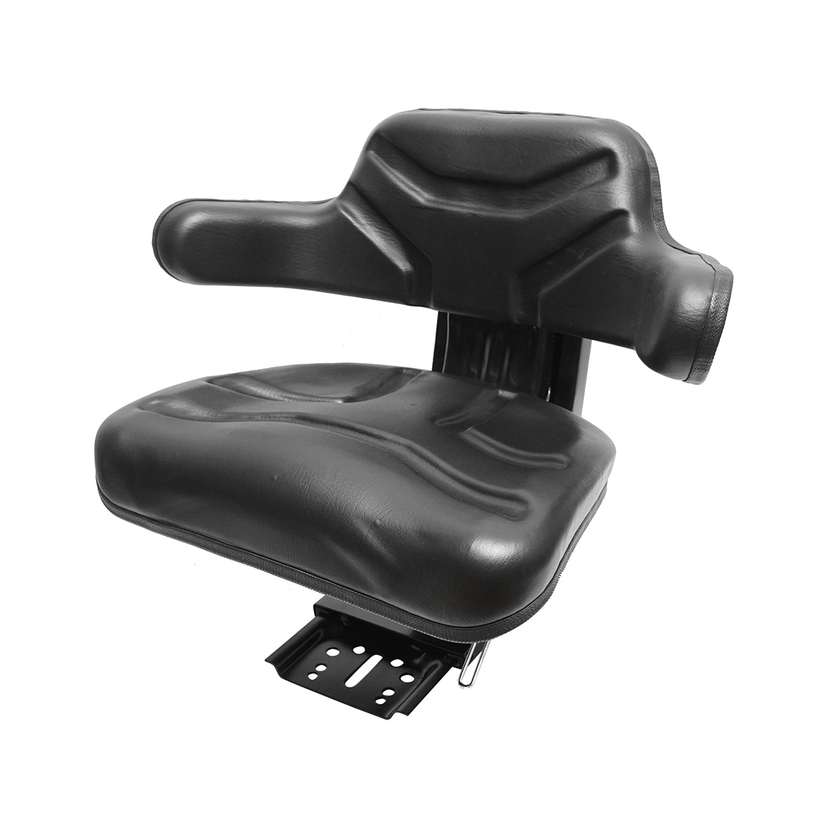 Universal adjustable seat, black, for tractor