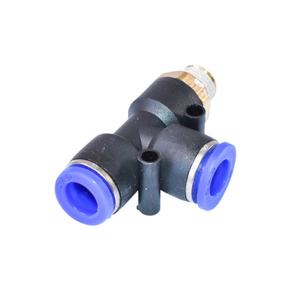 Quick T plastic connector and metal screw fi 10x10 with 1/4