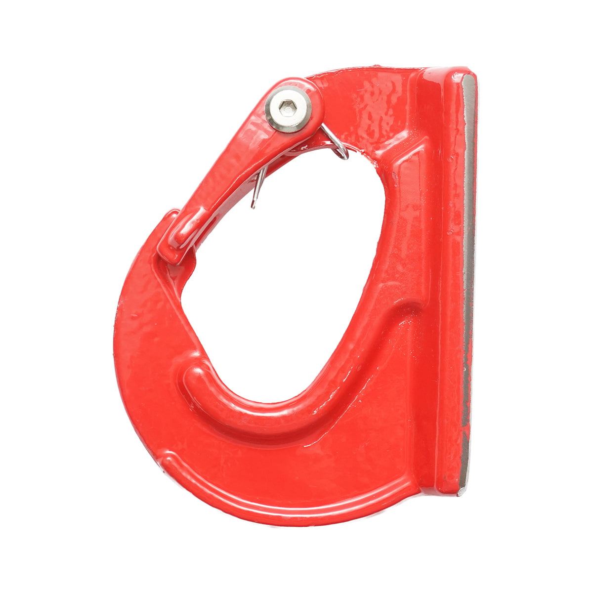 Weldable hook with a safety factor of 3T for heavy machinery