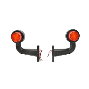 Set of LED side marker lights with arm 12-24V red/yellow FR0147R/Y Breckner Germany