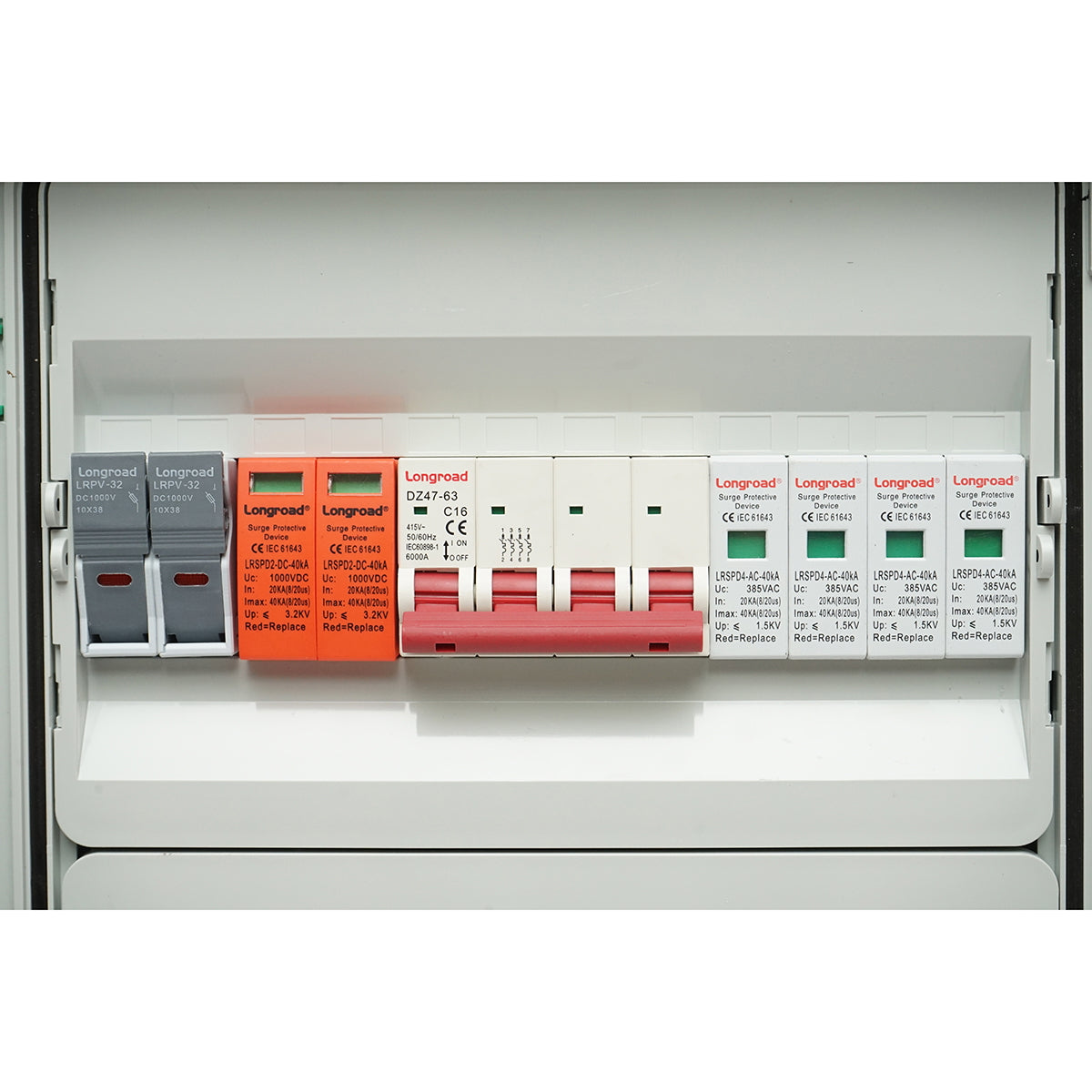 DC/AC fuse box equipped for a 380V system 5-10KW with ON/OFF Grid inverter prosumer