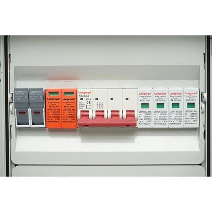 DC/AC fuse box equipped for a 380V system 5-10KW with ON/OFF Grid inverter prosumer