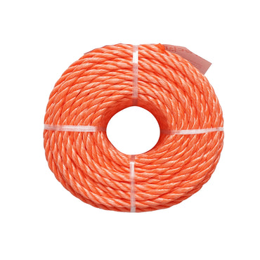 PP twisted rope 6mmx25m, orange Breckner Germany