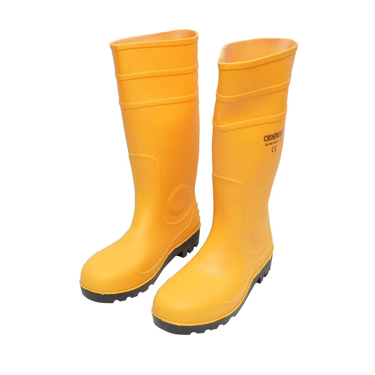 Rubber work boots, yellow, size 42 Crownman