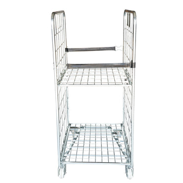 Warehouse trolley with 2 sides, container type, 500Kg