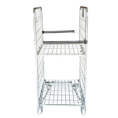 Warehouse trolley with 2 sides, container type, 500Kg