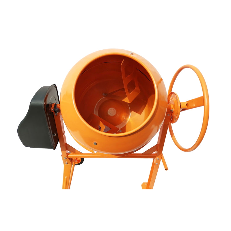 Concrete mixer 800W, bucket volume 200L, gear and crown made of cast iron, 58Kg Breckner Germany
