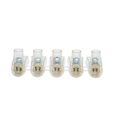 Terminal block 76A 500V, 5 poles 16mm Leader