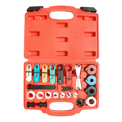 Air conditioning and fuel pipe assembly/dismantling kit