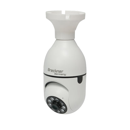 Smart-bulb surveillance camera 2 MP, 360-degree rotatable PTZ, P2P WIFI 2.4GHz, E27 bulb type with motion sensor and iCSee application