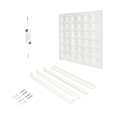 Slim LED panel 60W, 220V, IP20, 6500K, 595x595x20mm for ceiling tiles Breckner Germany