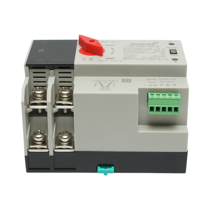 ATS switch 220V single-phase, automatic separator from network to generator ATS-2P-63A Suntree