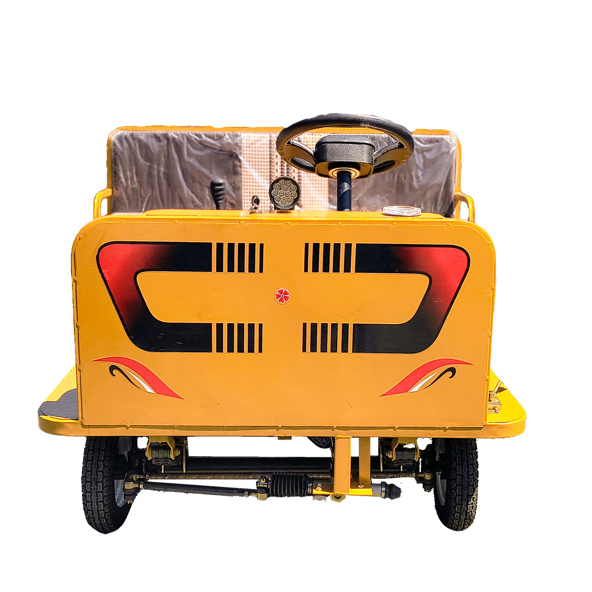 Electric platform trolley with 2 benches for transporting goods, 800W, 48V, 2.5x1.25m maximum load 800Kg THOR