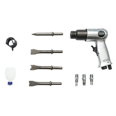 6.3 Bar pneumatic impact hammer with 3 types of quick couplers and 4 Hoteche chisels