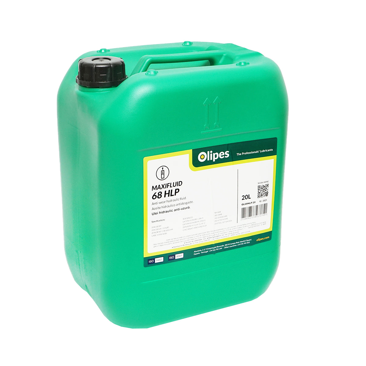 Olipes MAXIFLUID 68 Hydraulic Oil HLP H68 20L