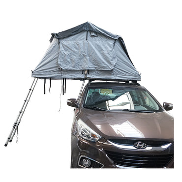 Waterproof car tent for 2 people, attachment to the ceiling with a platform and ladder